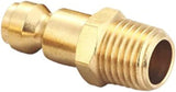 Brass 1/4 Inch NPT Male Automotive Type C, Air Hose Quick Connect Adapter, Air Coupler and Plug Kit, Air Compressor Fittings, 10pcs (Male NPT)