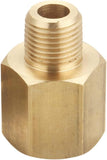 T TANYA HARDWARE 1/4 Inch NPT Male to 1/4 Inch NPT Female, Male to Female Pipe Reducer Adapter, Brass Pipe Extension Fittings, Thread 0.5" OD × 0.5" ID, Pack of 2