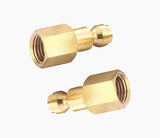 T TANYA HARDWARE Coupler and Plug Kit (7 Piece), Automotive Type C, 1/4 Inch NPT, Solid Brass Quick Connect Air Fittings Set