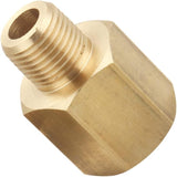 T TANYA HARDWARE 1/4 Inch NPT Male to 1/4 Inch NPT Female, Male to Female Pipe Reducer Adapter, Brass Pipe Extension Fittings, Thread 0.5" OD × 0.5" ID, Pack of 2