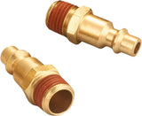 TANYA HARDWARE 1/4" NPT Air Hose Fittings Kit, 13 PCS Brass Male and Female Coupler Plug Set, Industrial Quick Connect Air Compressor Fittings