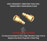 T TANYA HARDWARE Pro High Flow Coupler and Plug Kit (14 Piece), V Style, 1/4 Inch, NPT, Solid Brass Quick Connect Air Fittings Set
