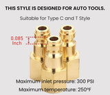 T TANYA HARDWARE Coupler and Plug Kit (28 Piece), Automotive Type C, 1/4 Inch NPT, Solid Brass Quick Connect Air Fittings Set