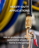 T TANYA HARDWARE Pro High Flow Male Plug Kit, (20 Piece), V Style, 1/4 Inch NPT, Solid Brass Quick Connect Air Fittings Set