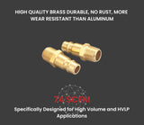 T TANYA HARDWARE Pro High Flow Male Plug Kit, (20 Piece), V Style, 1/4 Inch NPT, Solid Brass Quick Connect Air Fittings Set