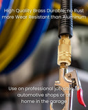 T TANYA HARDWARE Coupler and Plug Kit (14 Piece), Industrial Type D, 1/4 Inch NPT, Solid Brass Quick Connect Air Fittings Set