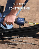 T TANYA HARDWARE 1/4 Inch Brass Male Industrial Coupler, 12 Pack 1/4 Inch Air Hose Fittings NPT Male Quick Connector Air Coupler with sealant for Professional Jobsites and Automotive Shops