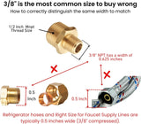 T TANYA HARDWARE 1/2 Inch Male to 3/8 Inch Male NPT Adapter, Brass Reducing Hex Nipple, Thread 0.75" OD to 0.625" OD, Pack of 4