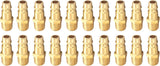 T TANYA HARDWARE Pro High Flow Male Plug Kit, (20 Piece), V Style, 1/4 Inch NPT, Solid Brass Quick Connect Air Fittings Set