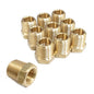 1/8" x 1/4" Brass Hex Bushing, Female Pipe x Male Pipe, NPT, Pack of 10.